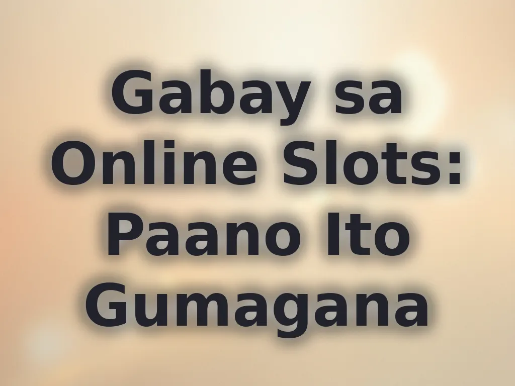 Mekaniks ng Online Slots